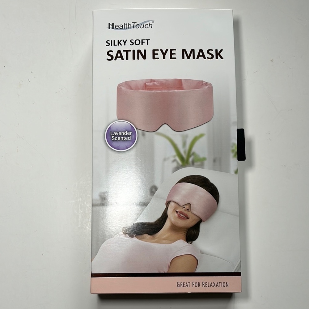 Pink Satin Eye Mask